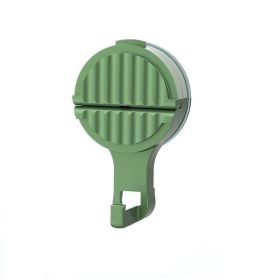 Vacuum Sucker Hook Non-marking Strong Sticky Hook Kitchen Wall Sticking (Color: Green)